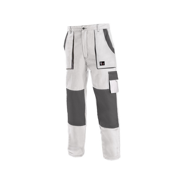 montérkové kalhoty LUXY JOSEF ,šedo/bílé
