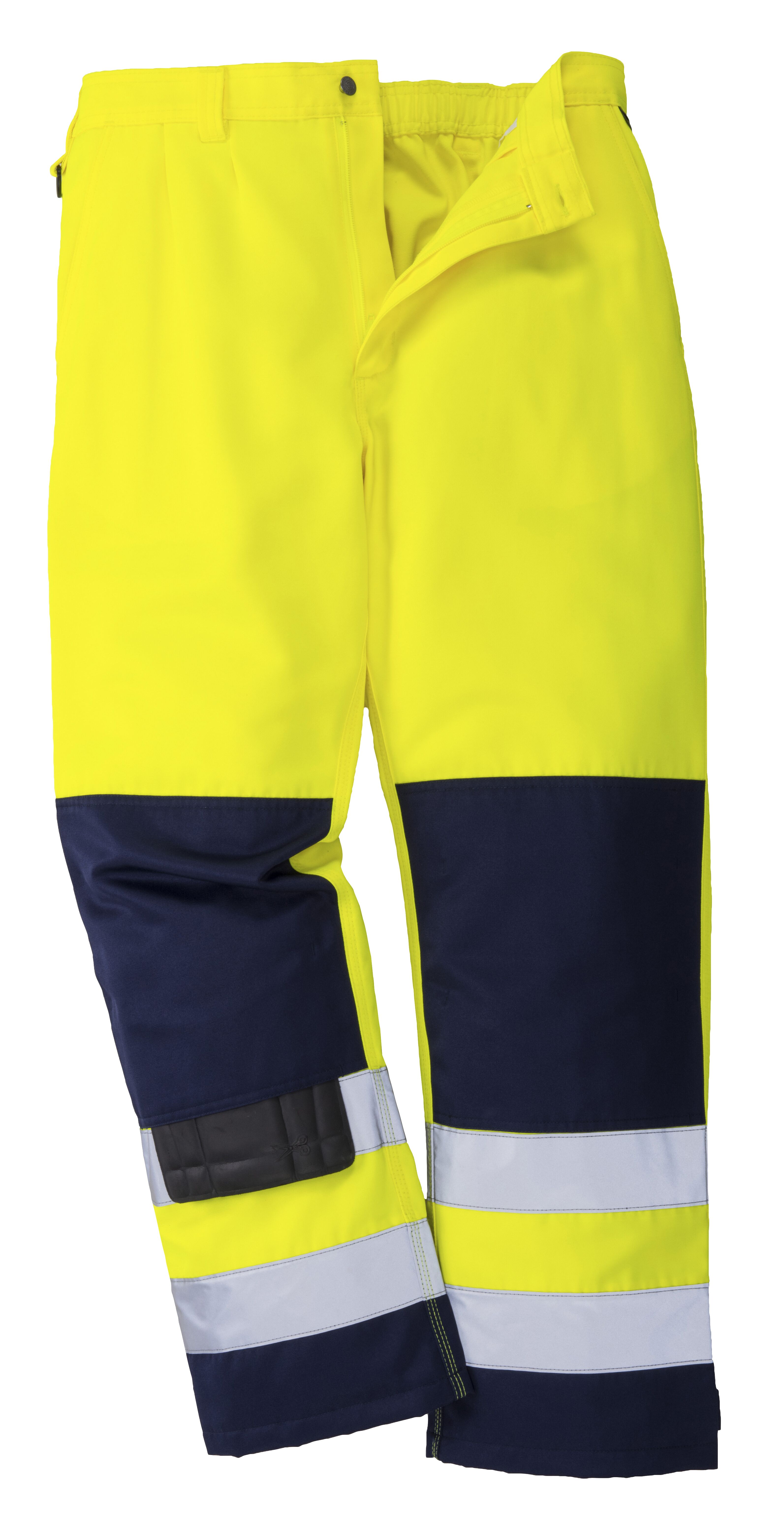 Výstražné reflexní pracovní kalhoty SEVILLE Hi-Vis, žluté