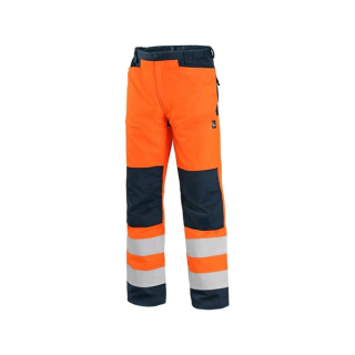 kalhoty CXS HALIFAX,se síťovinou,oranžovo/modré